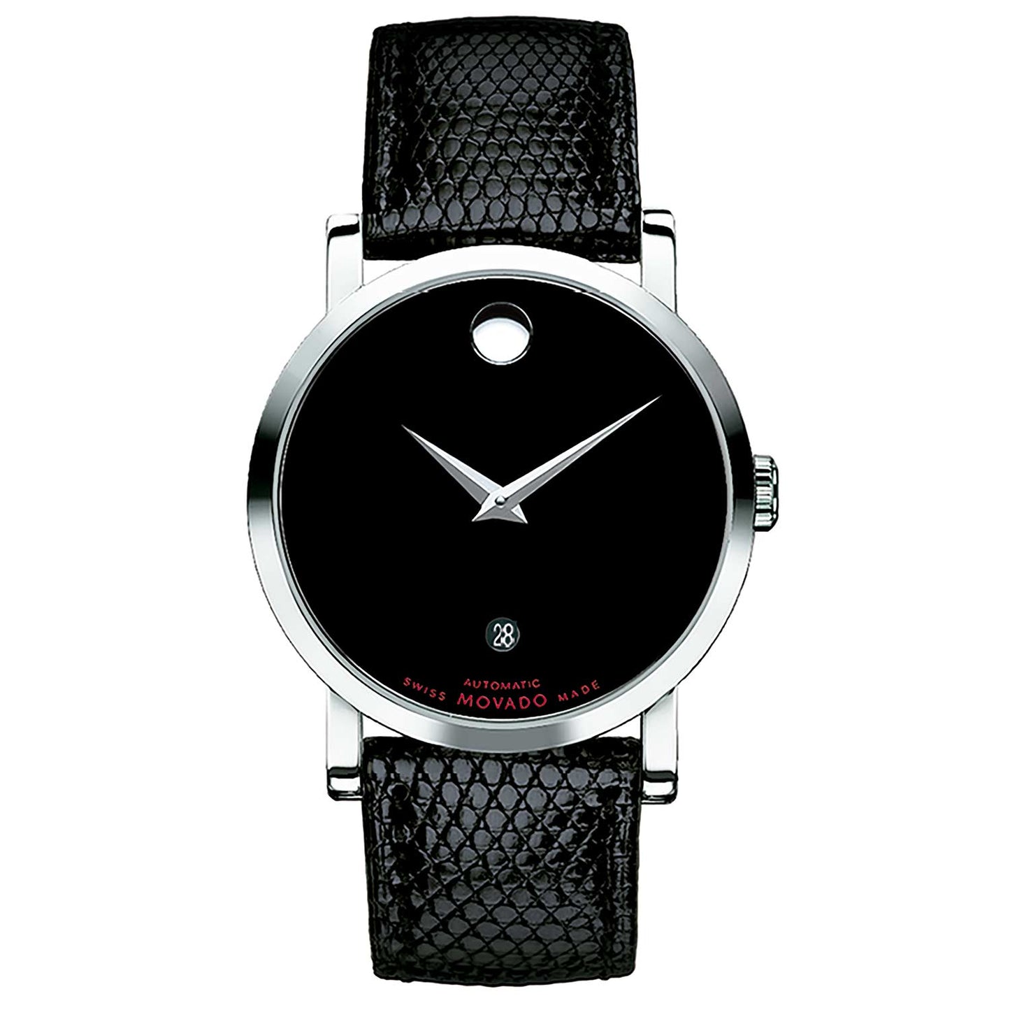 Reloj automático clásico para hombre Movado negro