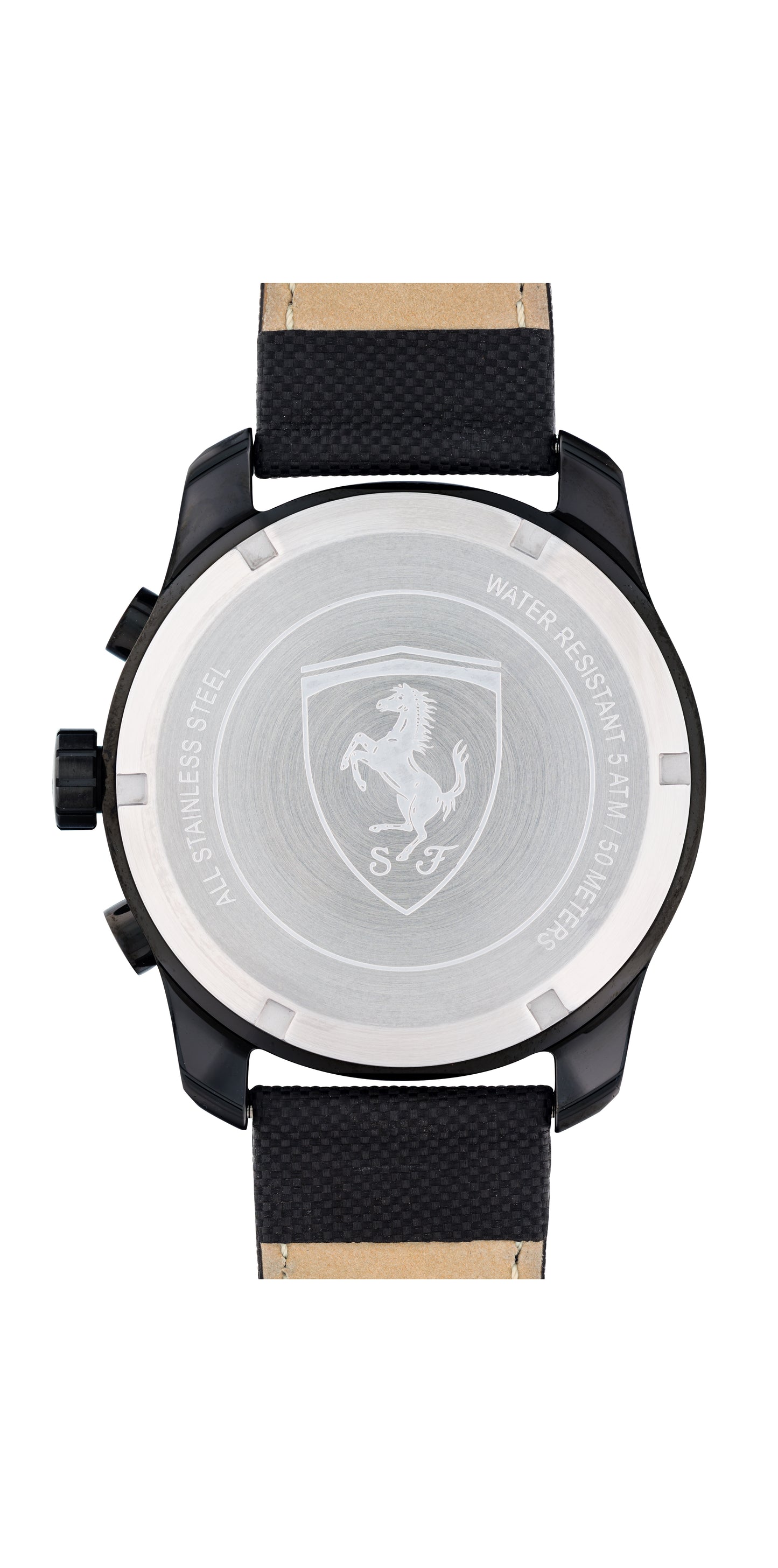 Reloj negro tendencias de hombre Scuderia Ferrari con cronógrafo