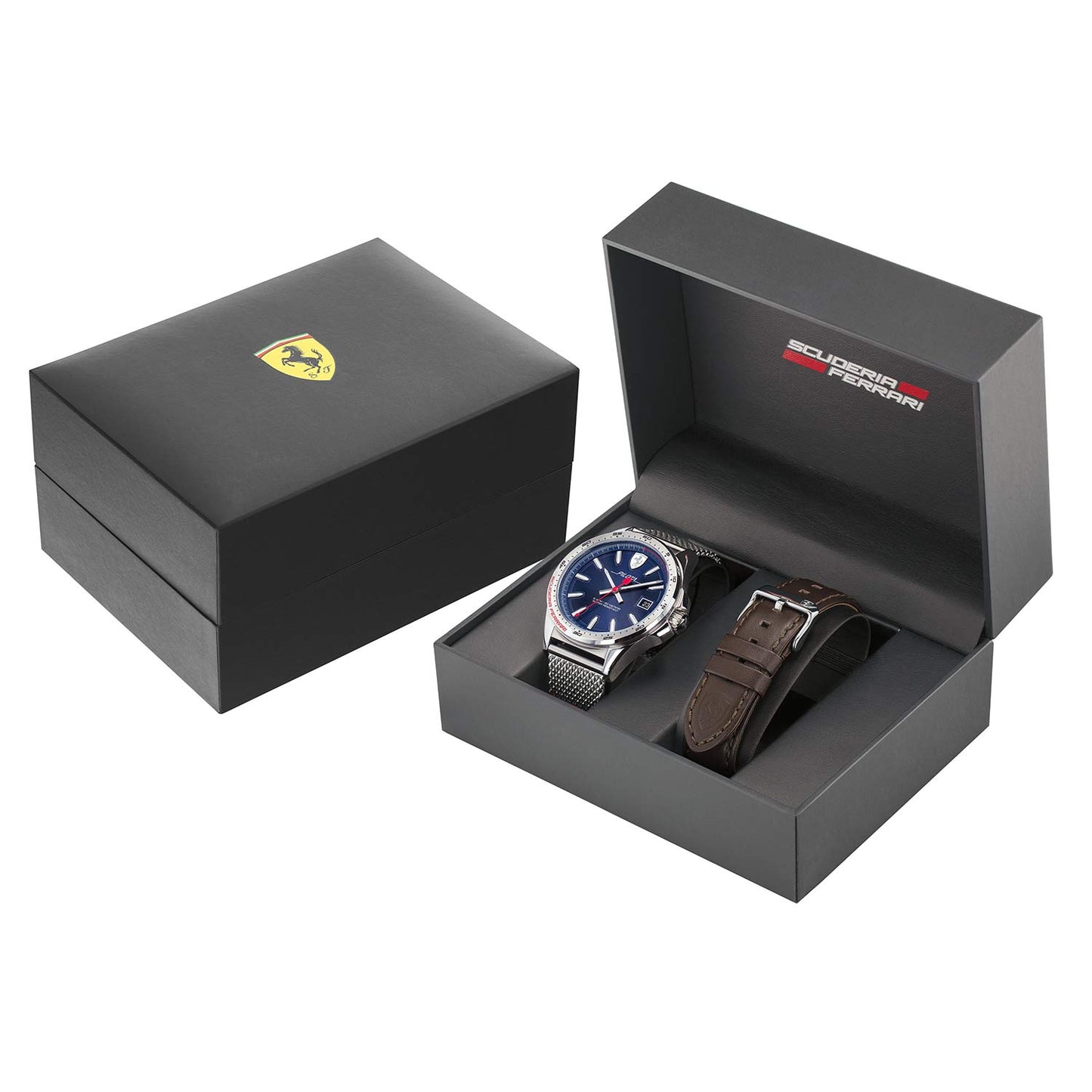 Reloj tendencia de hombre Scuderia Ferrari con esfera azul y correa intercambiable