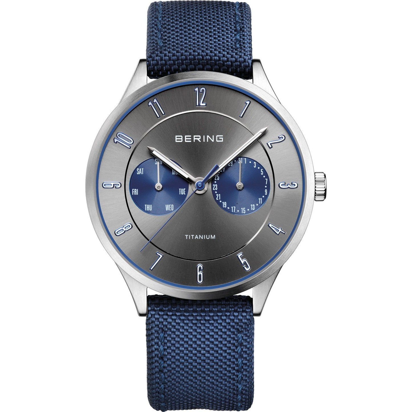 Reloj Bering titanium multifunción hombre azul