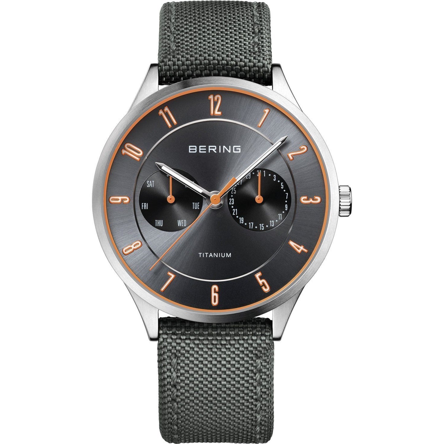 Reloj Bering titanium multifunción hombre gris
