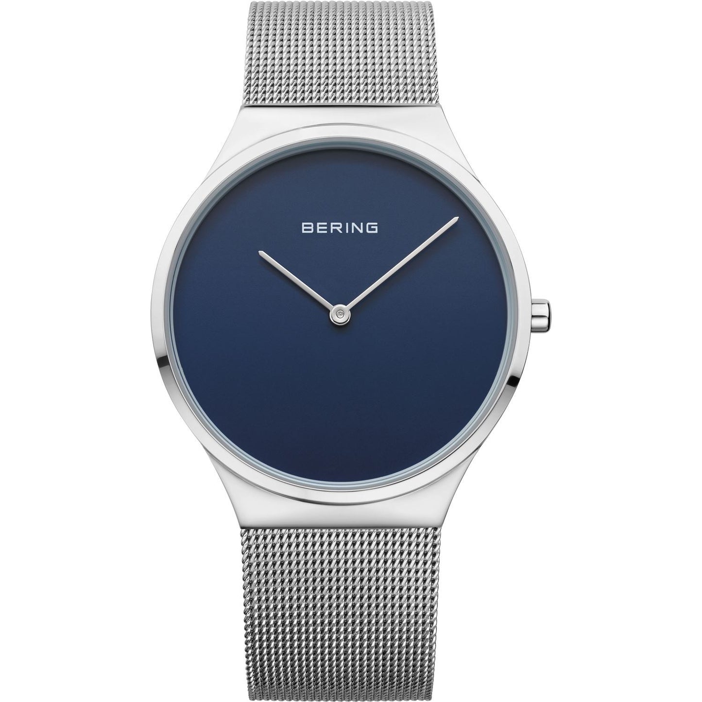 Reloj minimalista unisex de esfera azul