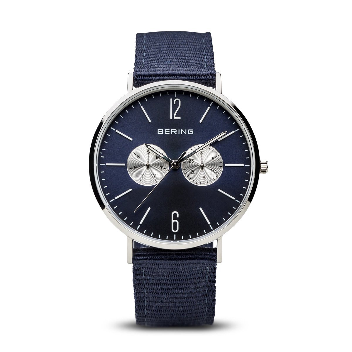 Reloj Bering clásico hombre correa intercambiable azul