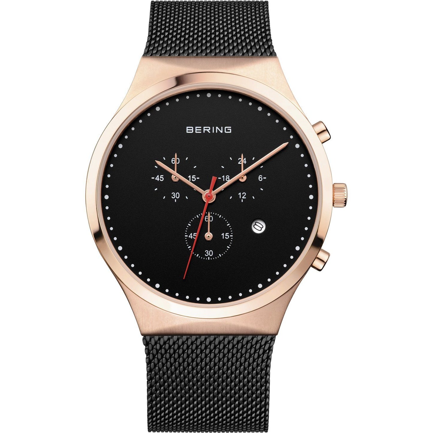 Reloj Bering clásico hombre cronografo negro