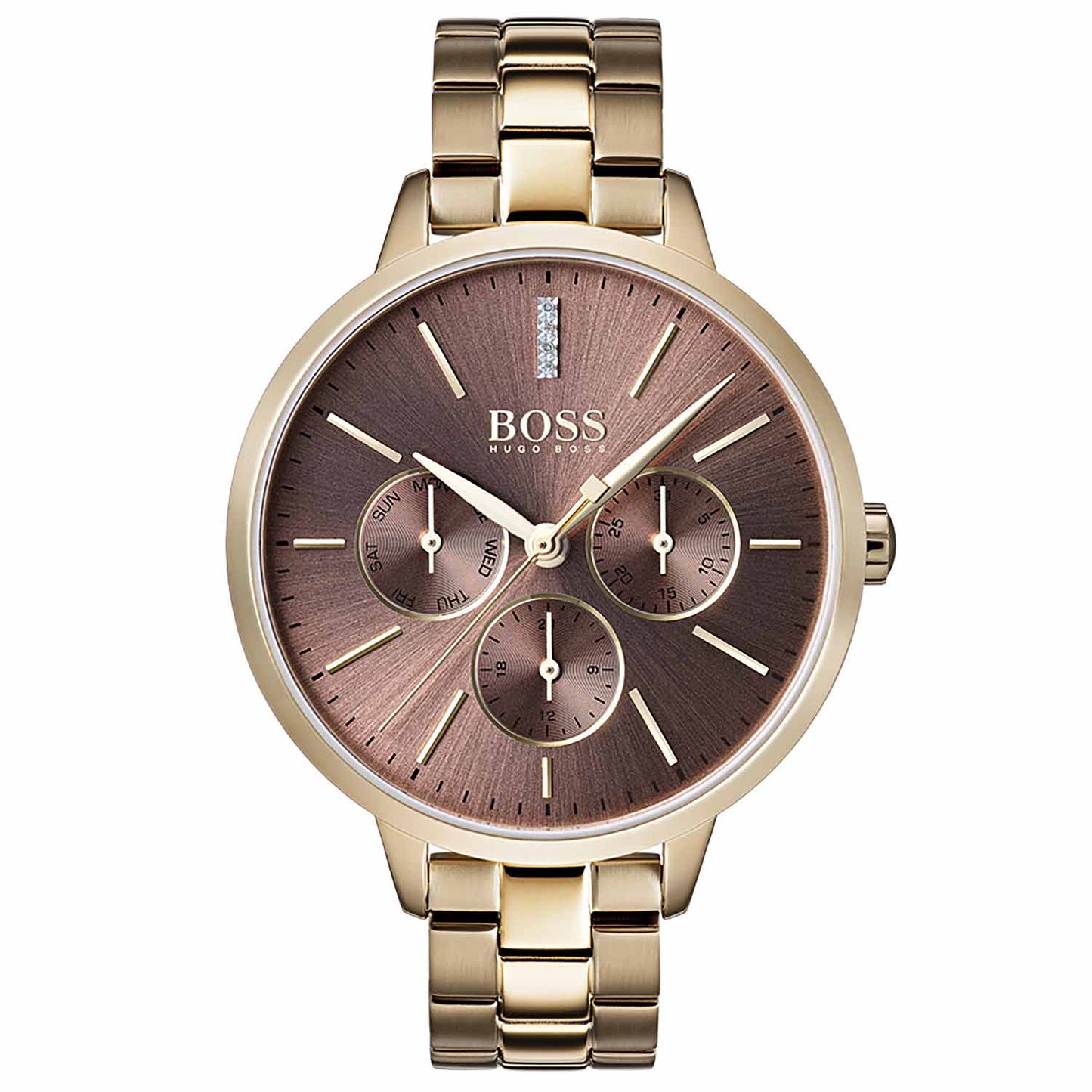 Reloj tendencias Hugo Boss dorado de mujer