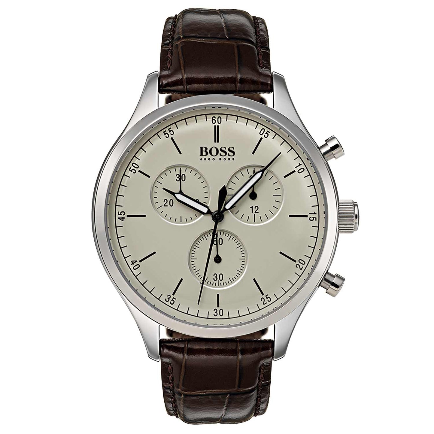 Reloj deportivo Hugo Boss cronógrafo correa marrón de hombre