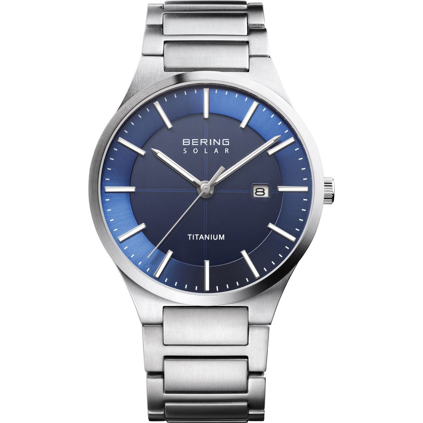 Reloj titanium solar de hombre azul