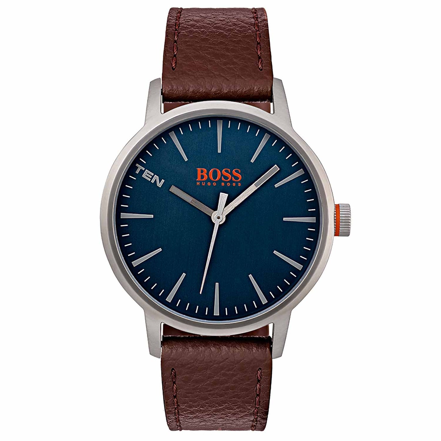 Reloj minimalista de hombre Boss Orange con esfera azul