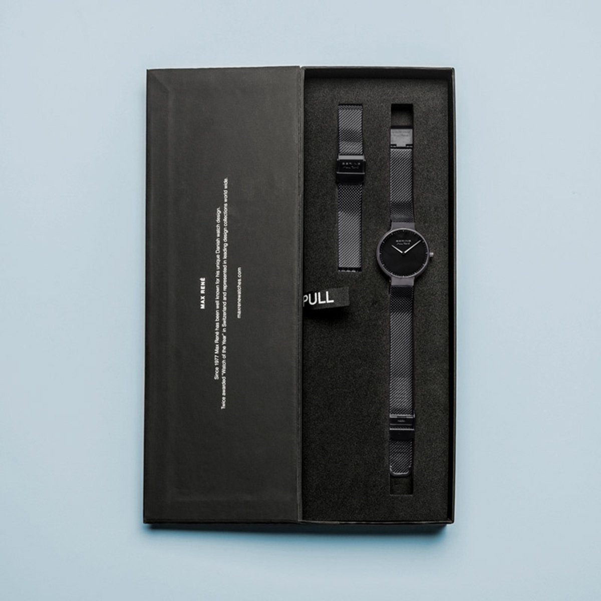 Reloj minimalista Max René de mujer negro