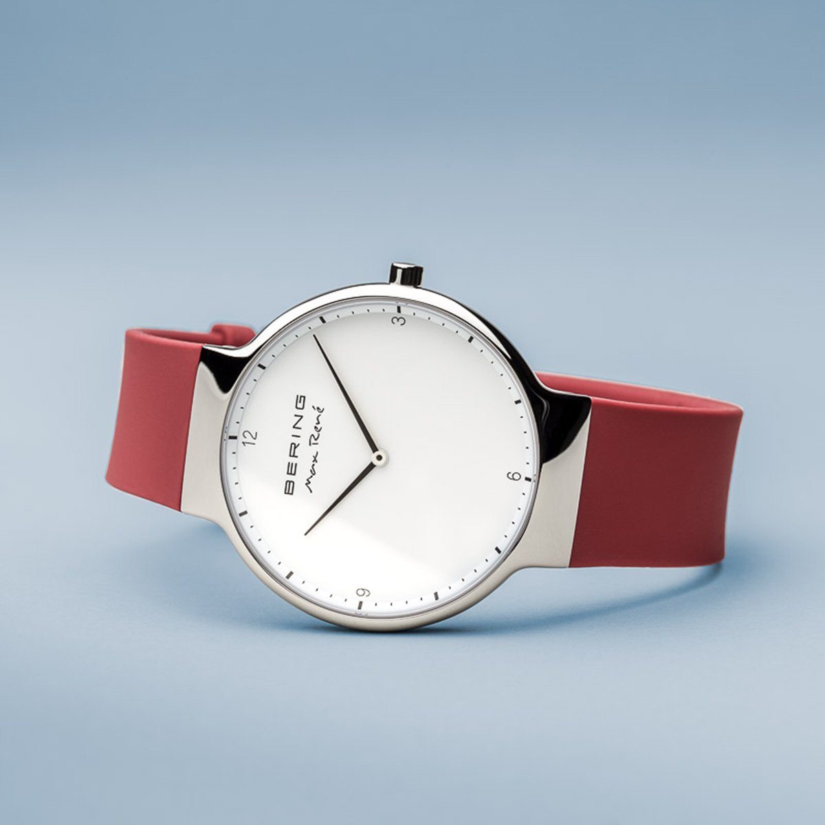 Reloj de unisex Max René rojo con correa de silicona