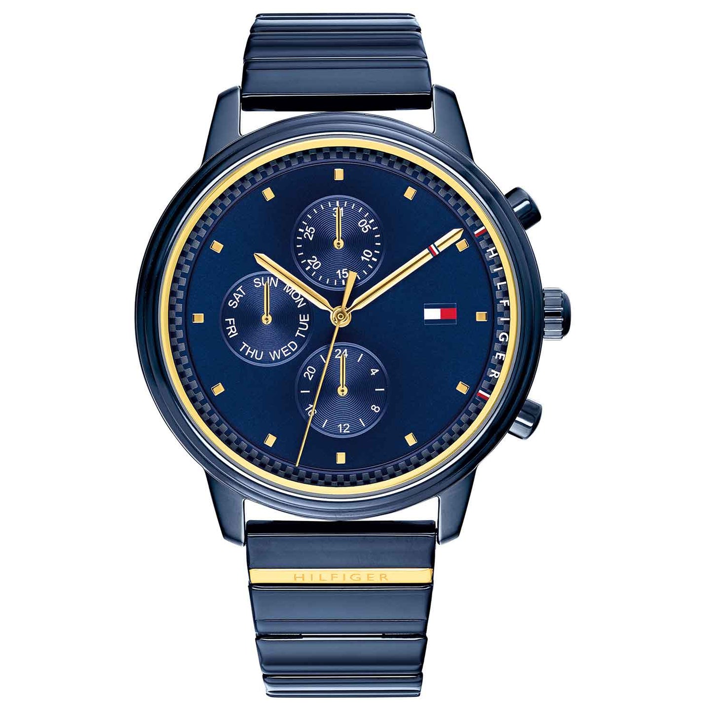 Reloj de mujer multifunción Tommy Hilfiger de acero azul