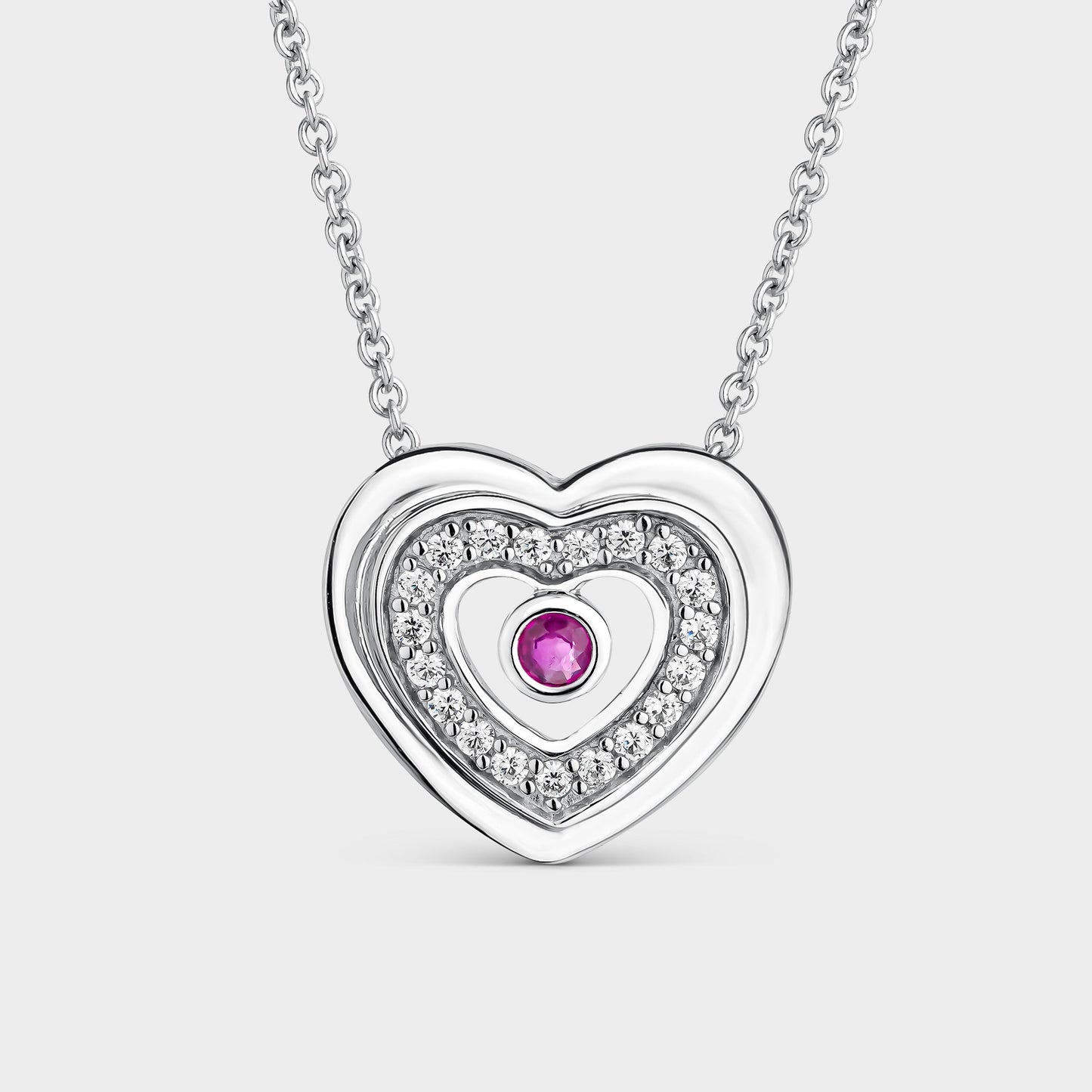 COLLAR UN RUBI UNA ILUSION CORAZON