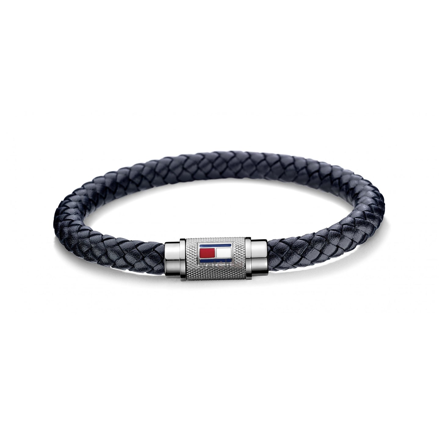 Pulsera de hombre Tommy Hilfiger de cuero azul trenzado