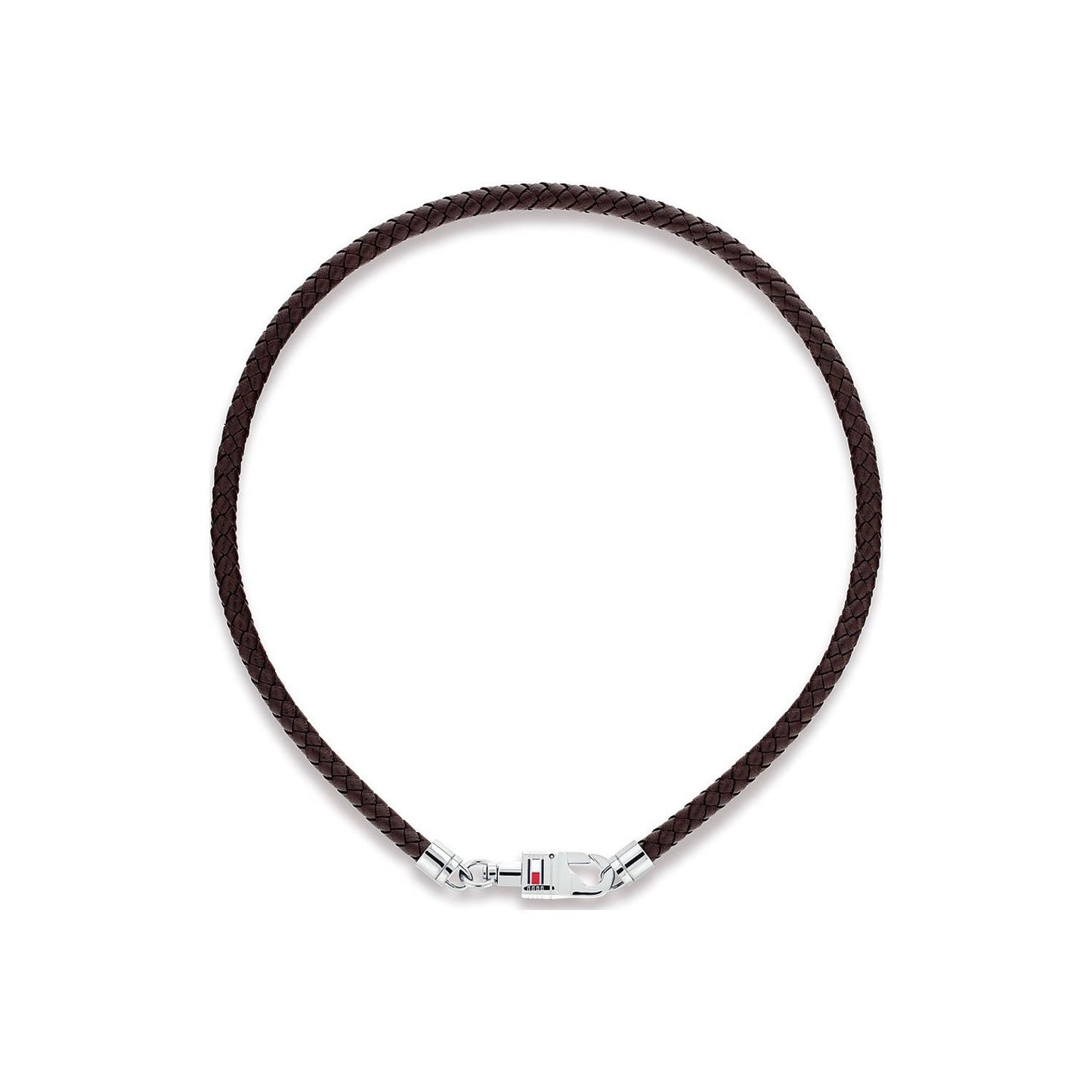 Pulsera doble de hombre Tommy Hilfiger de cuero trenzado marrón