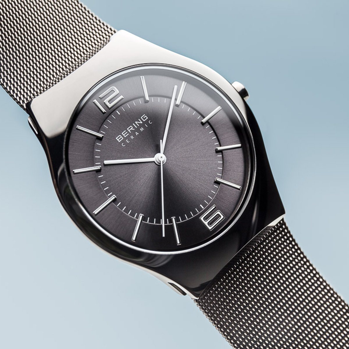 Reloj moderno hombre esfera gris