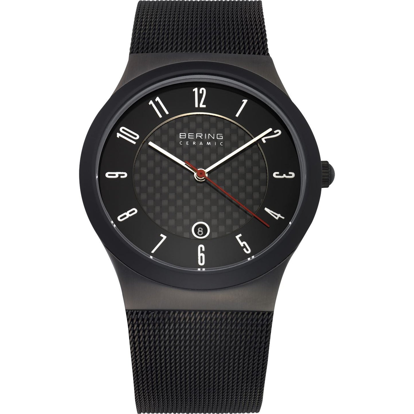 Reloj Bering hombre deportivo negro malla