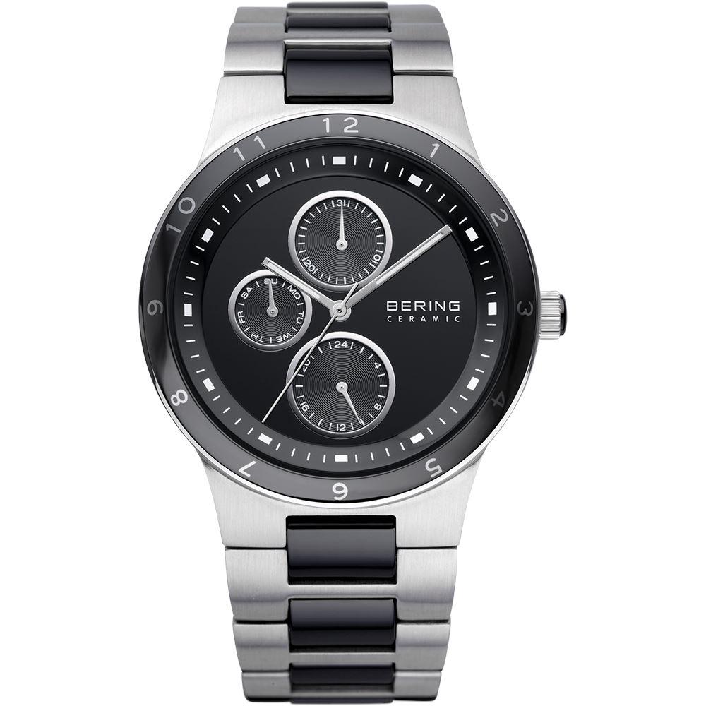 Reloj deportivo negro multifunción para hombre