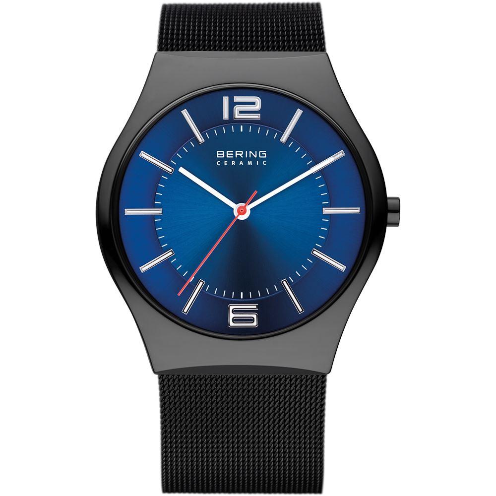 Reloj Bering moderno hombre esfera azul