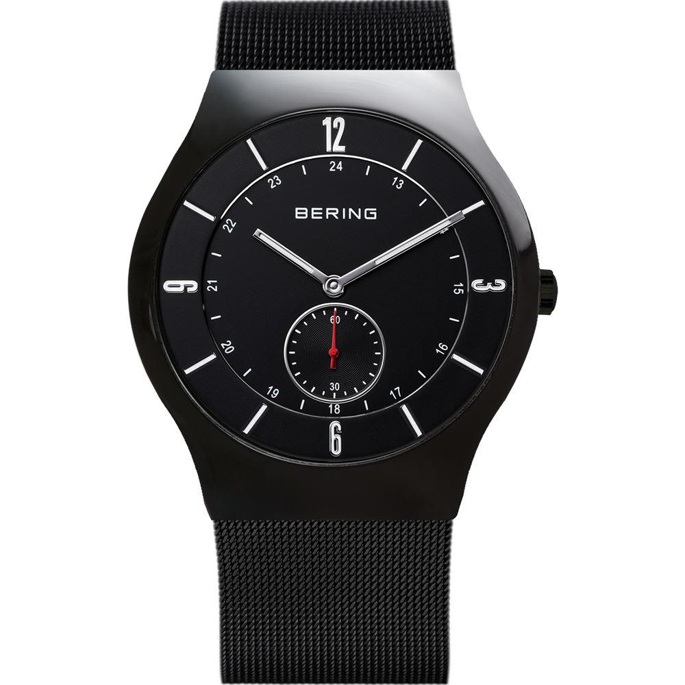 Reloj deportivo hombre negro contador negro
