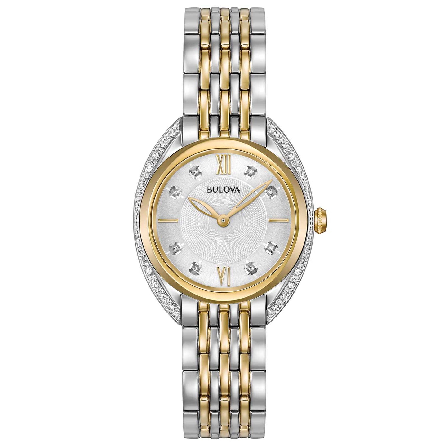 Reloj Diamonds Bulova bicolor con 24 diamantes de Mujer