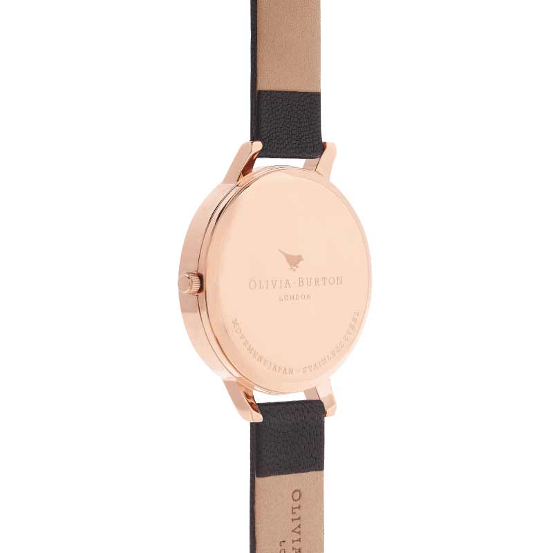 Reloj minimalista Olivia Burton negro de mujer