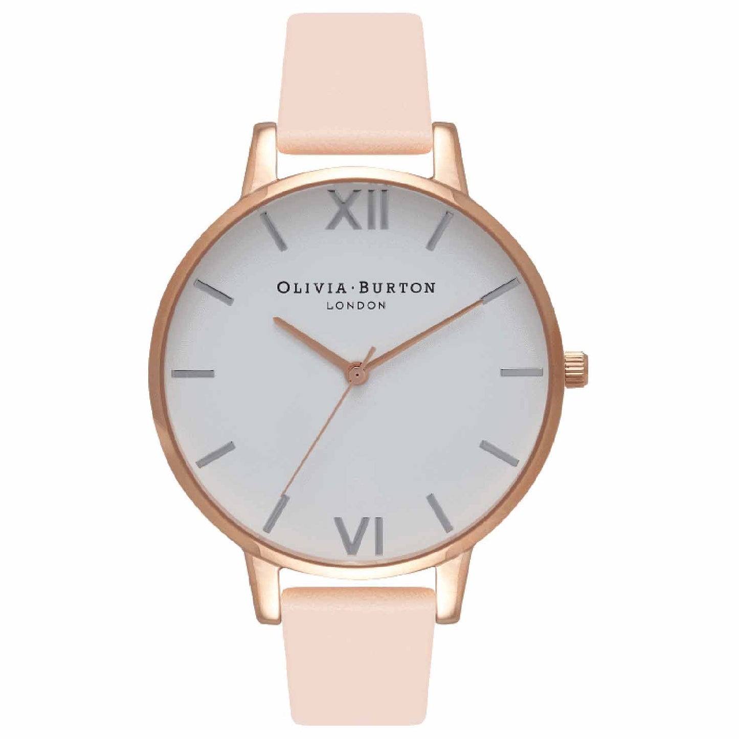 Reloj minimalista Olivia Burton melocotón de mujer
