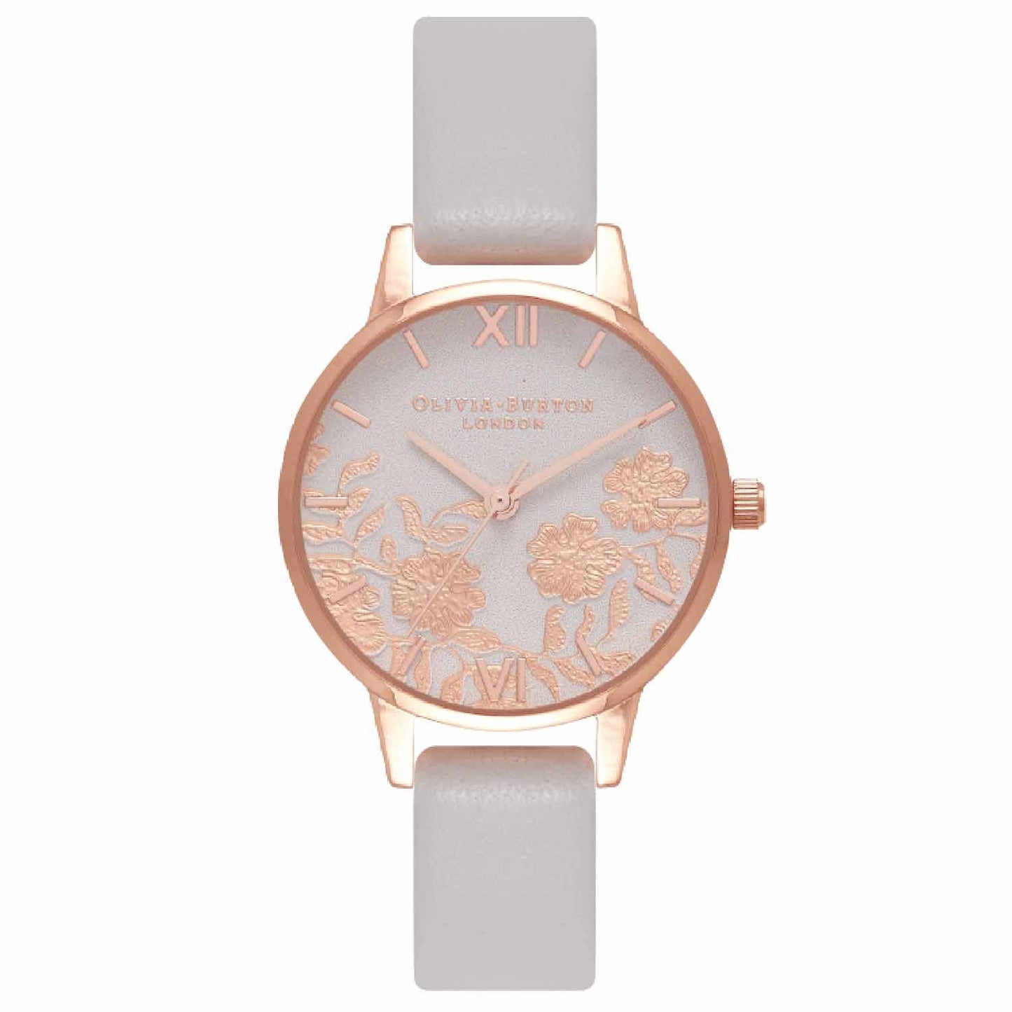Reloj tendencia Olivia Burton blanco y rosado de mujer