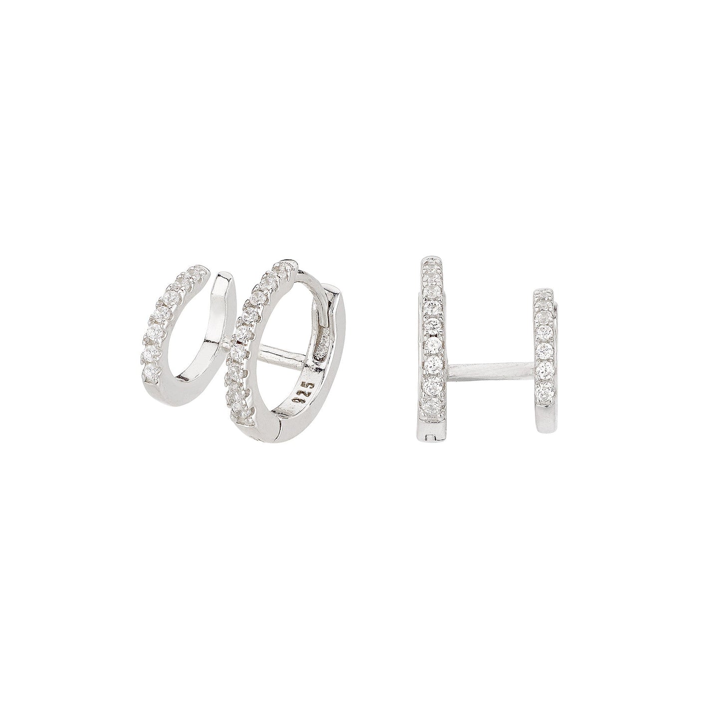 Pendientes Criolla Doble Plata
