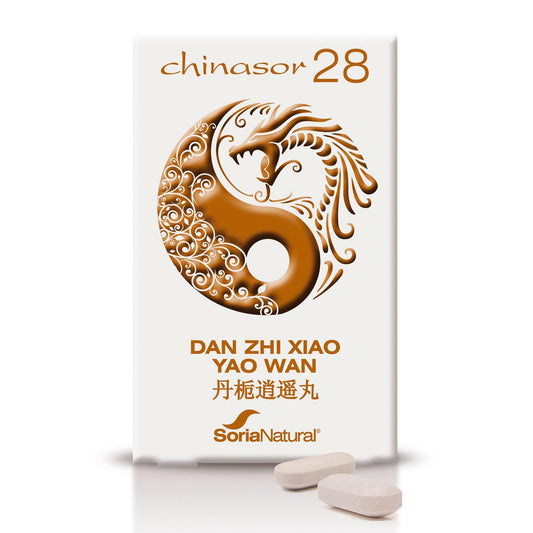 Soria Natural Chinasor 3 8 Dan Zhi Xiao Yao Wan – Comprimidos de la Gran Tranquilidad– Armonizan el Hígado y Bazo o Estómago - Plantas Medicinales de Origen Asiático – 30 comprimidos de 1,5 g.