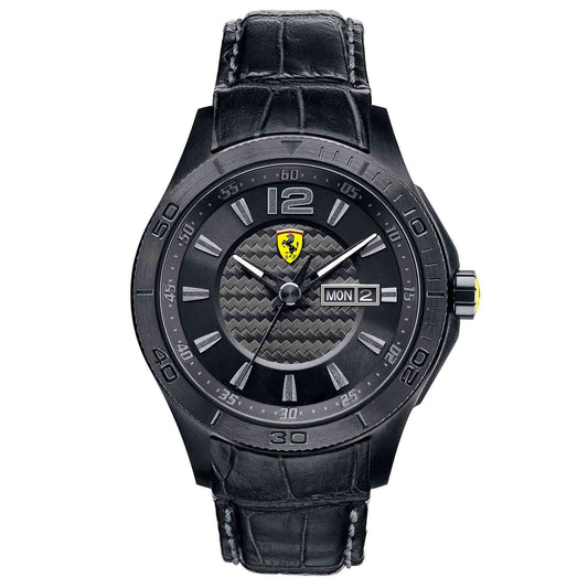 Reloj tendencias de hombre Scuderia Ferrari negro pavonado