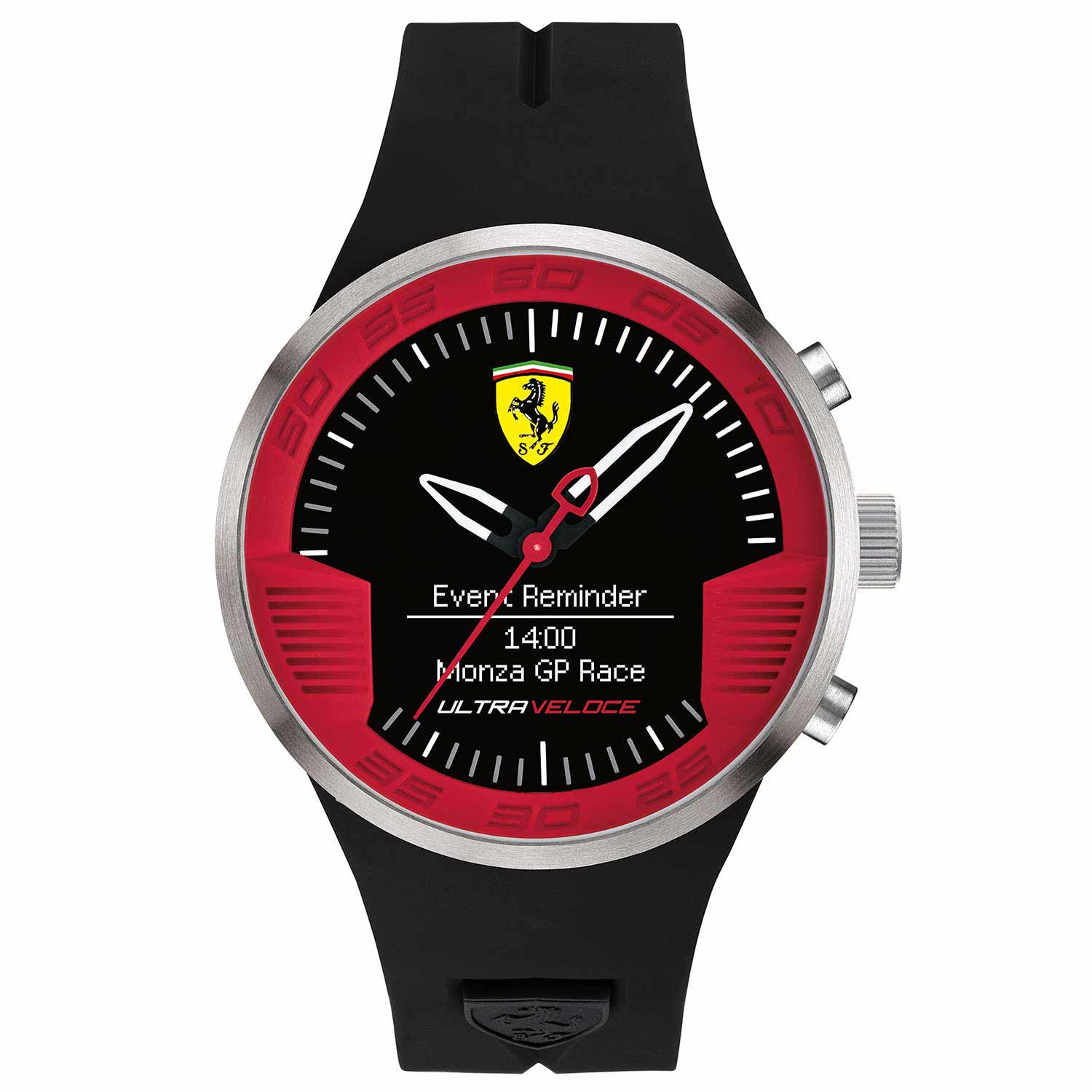 Reloj smartwatch deportivo de hombre Scuderia Ferrari  de color negro