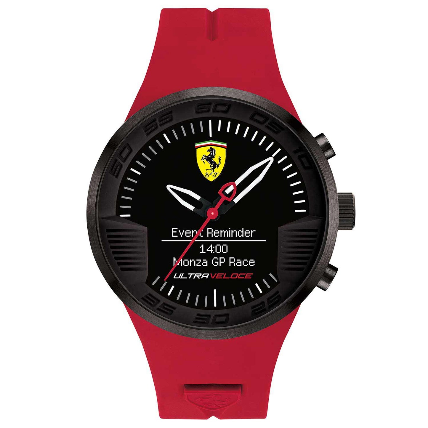 Reloj smartwatch deportivo de hombre Scuderia Ferrari de color rojo