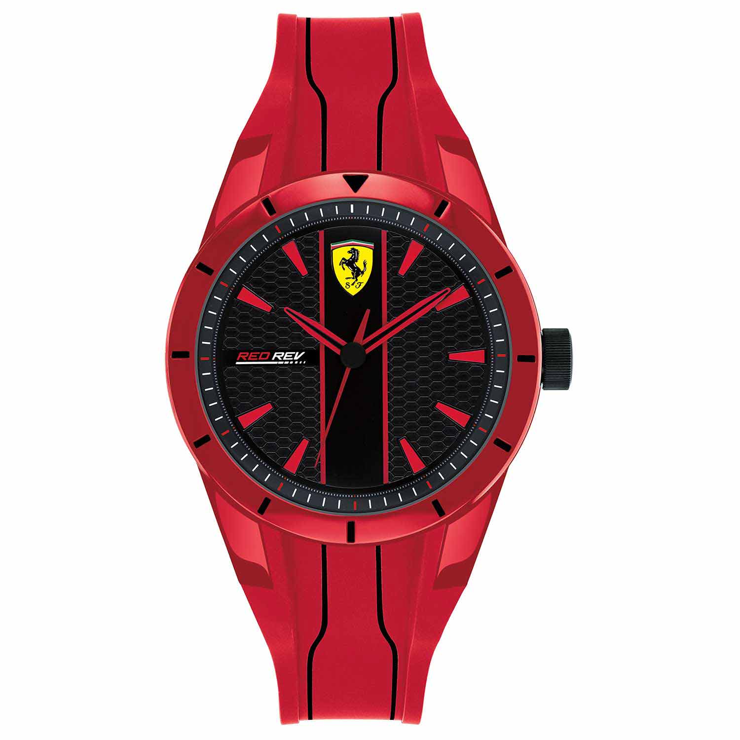 Reloj deportivo Scuderia Ferrari de caucho rojo de Ni o Tienda