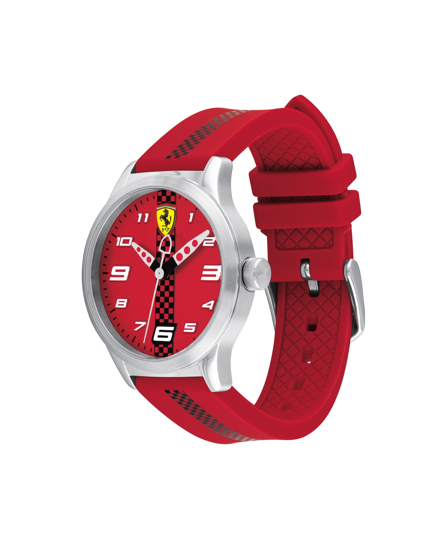Reloj deportivo Scuderia Ferrari bicolor rojo y detalle en negro de Niño