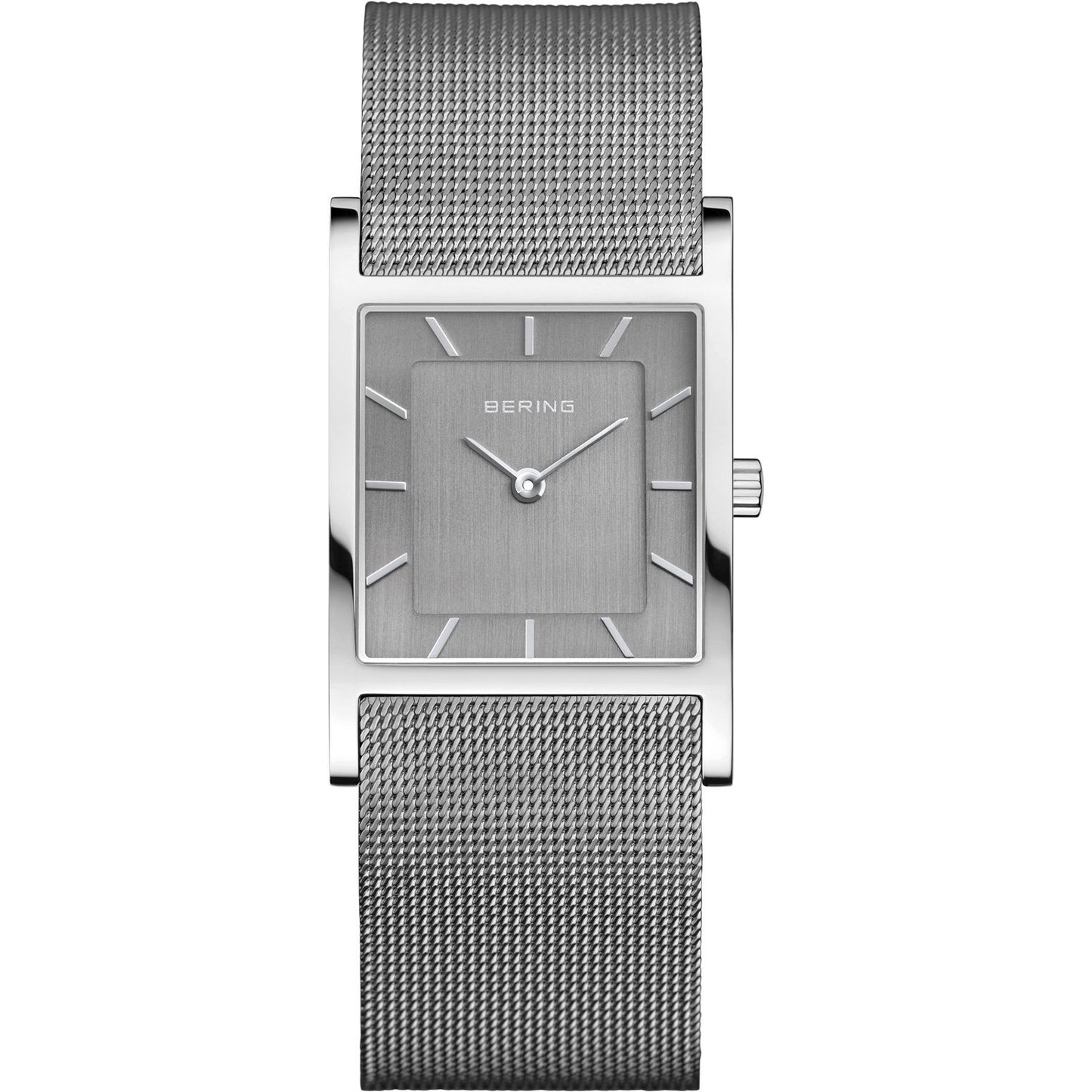 Reloj Bering minimalista mujer cuadrado gris