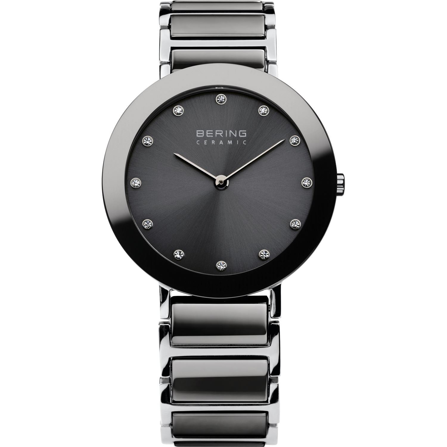 Reloj elegante de mujer gris oscuro