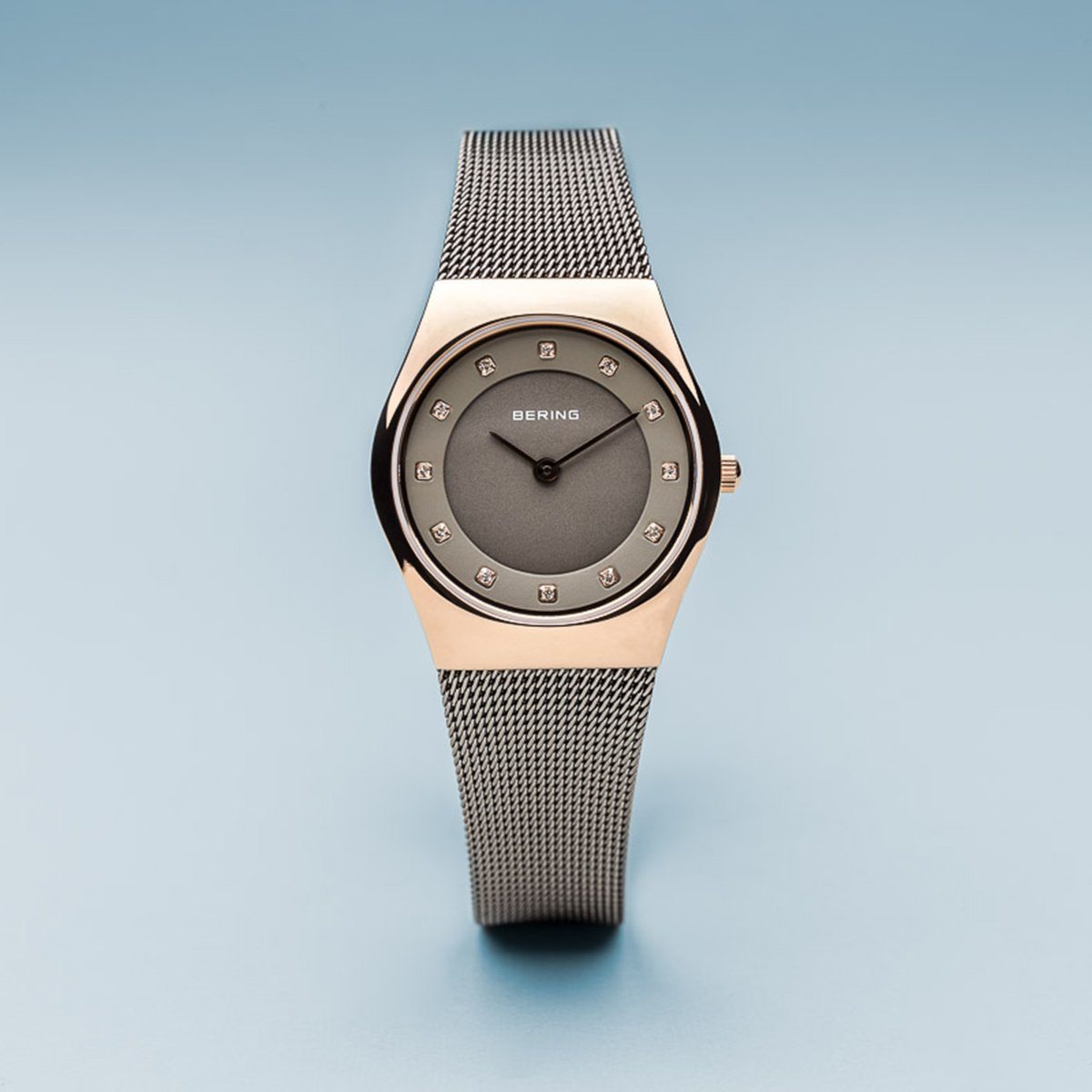 Reloj mujer clásico gris y rosado