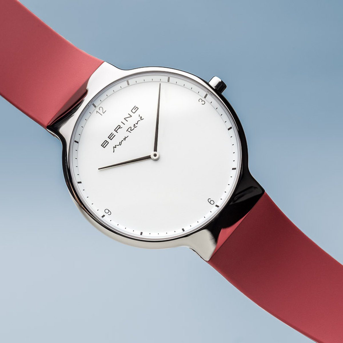 Reloj de unisex Max René rojo con correa de silicona