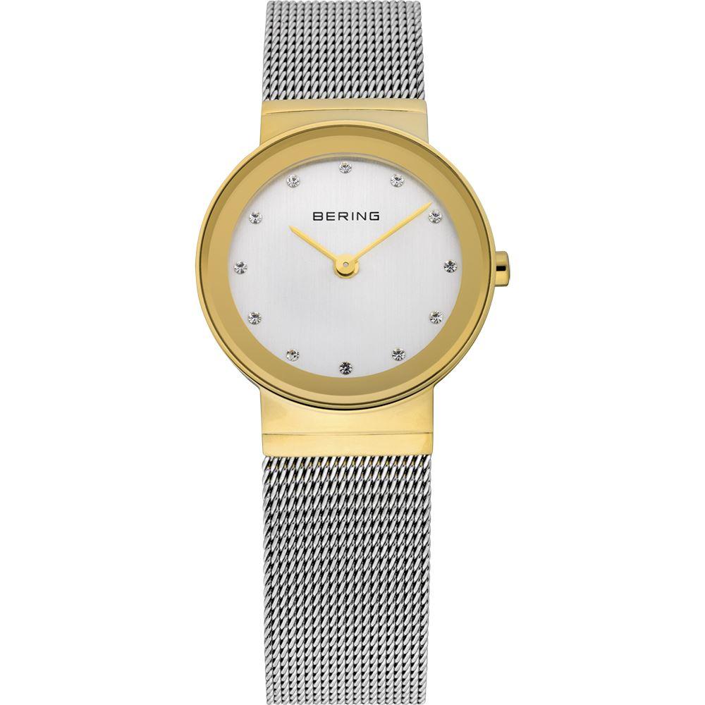 Reloj Bering malla clásico mujer bicolor