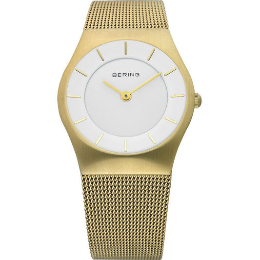 Reloj Bering minimalista de mujer dorado