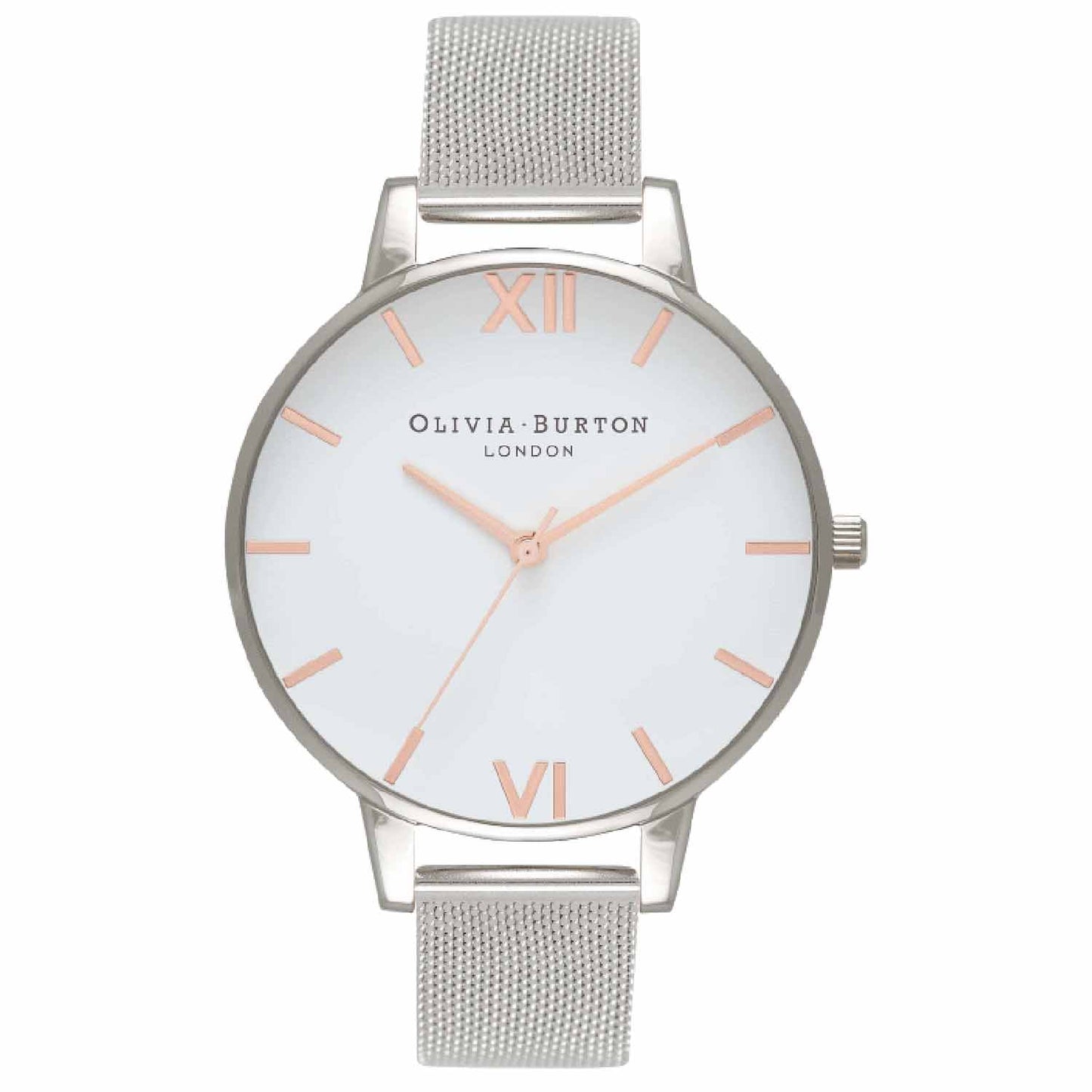 Reloj minimalista Olivia Burton plateado de mujer